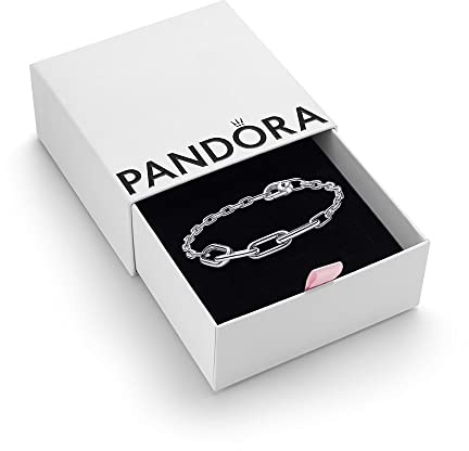 PANDORA ME Slim Link Chain Bracelet In Sterling Silver For Medallion Charms, Size 20, With Gift Box