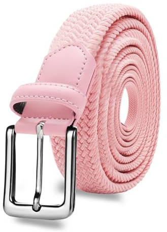 LOVMEAD Elastischer Gürtel Stretchgürtel Geflochten Herren Damen Wert, Golf Stoffgürtel Flechtgürtel Dehnbarer