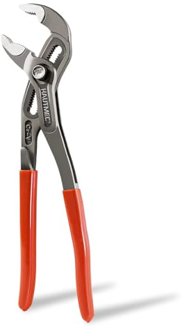 HAUTMEC 16-Inch Water Pump Pliers, Fast Adjustable Tongue and Groove Joint Pliers, V-Jaw with Comfort Grips, Rust-Proof CRV Steel Construction for Plumbing, Home Repair, and Pipe Fittings HT0369-PL