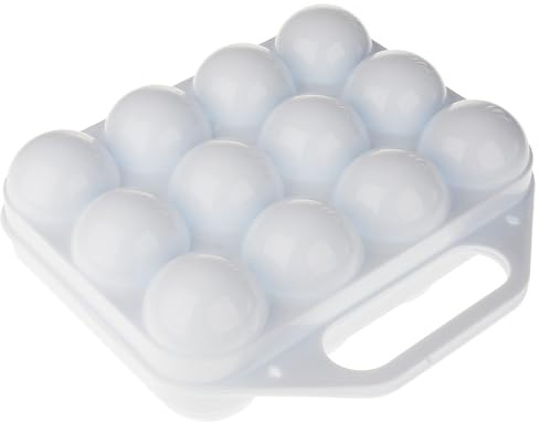 Sanixa PF1158501_x2 Eierbox für 12 Eier 2er Set Kunststoff BPA frei Eier-Transportbox stapelbare Eieraufbewahrung Aufbewahrungsbox Eierbehälter für Kühlschrank