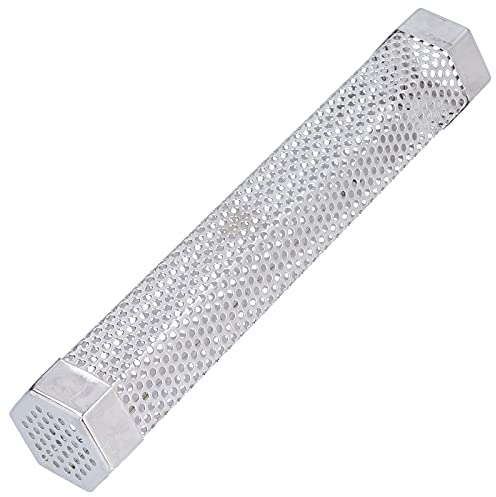 Tubo per Fumo, Comodo Tubo per Affumicatore Portatile, Grande capacità, Acciaio Inossidabile 304, Resistente Al Calore, per Cibi Alla Griglia per Affumicatura a Freddo-caldo