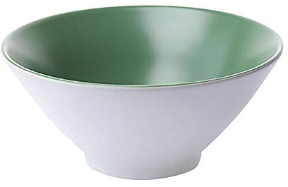 LVUNZJCA Ciotole per Insalata in Ceramica 2pcs Nordic Style da tavola in Ceramica Colorata Insalatiera Domestica Semplice da tavola(Verde)