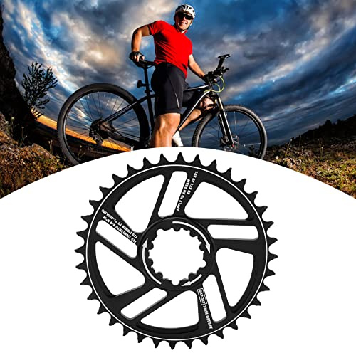 Risegun Corona Stretta e Larga per Bicicletta, per Catena da 8 9 10 11 velocità, Ruota Dentata 36T Offset 3mm Montaggio Diretto Corona Stretta Larga per Pedivella S-RAM GXP (Nero)