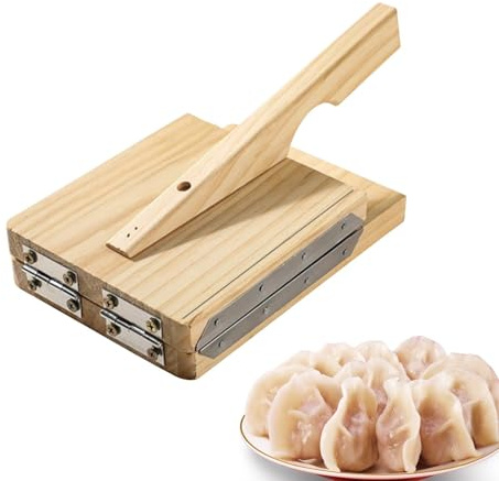 Molde manual de bolas de, prensa de madera, prensa de tortilla para hacer albóndigas, tortillas Gyoza y envoltorios de bollos, herramienta de prensa de cocina para envolturas caseras, prensa de