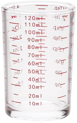 Strumento di misurazione in vetro funzionale robusto Jigger portatile accurato strumento di misurazione per mixologist