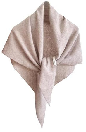 YsRoad Damenschals - Dreiecksschal, warm, weich, gestrickte Wolle, einfarbig gestreiftes Bandana, 174x72cm Schwarz-Weiß gestreift,Rot, Dunkelgrau,Marineblau gestreift