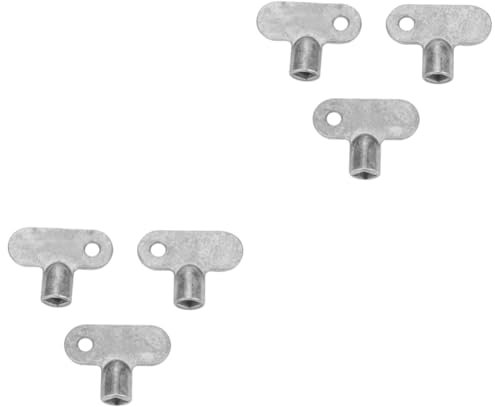 HOMSFOU 6pcs Radiator Bleeding Key Square Socket Key Water Tap Wrench for Central Heating System