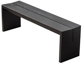 Scarpiera in legno massello per ingresso color ciliegio panca in legno con ripiano portaoggetti moderna finitura noce panca scarpe per scarpe nero panca scarpe in legno sedile elegante mobili per la