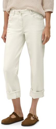Cecil 3716613 Jeans a Gamba Dritta, Beige Claro, 31W x 30L Donna