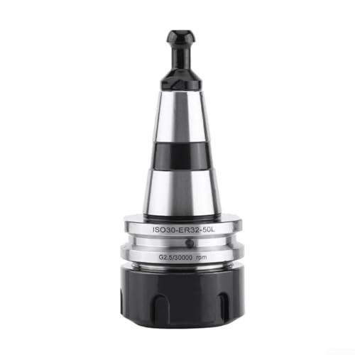 Feeshoppher ISO30 ER32 50L Balance Collet Chuck CNC Tool Holder Stainless Steel Machining Lathe Accessory with 30000RPM High Speed for Drilling Grinding Machine