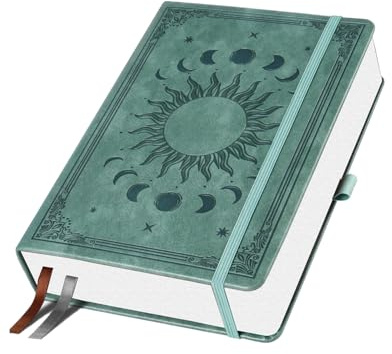 FUGLUS 1 PCS a pois A5-256 pagine, carta disegno da 140 g/m², copertina rigida in PU - Quaderno a pois la scuola, l'ufficio e l'uso quotidiano - Quaderno uomo e donna (14,5 x 21 cm, grigio premium)