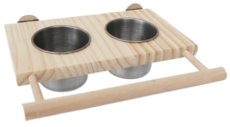 Percha para Loros, Percha para Aves Juguetes para Cacatúas, Accesorios para Jaulas De Periquitos De Madera con s para Periquitos Medianos Pequeños Loros Agapornis Juguetes para