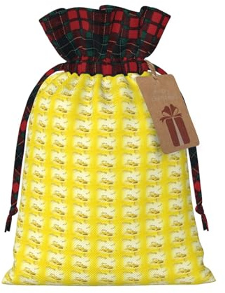 Potato Chips Print Xmas Drawstring Gift Festive Packaging Christmas Birthday Bags Wrapping Needs