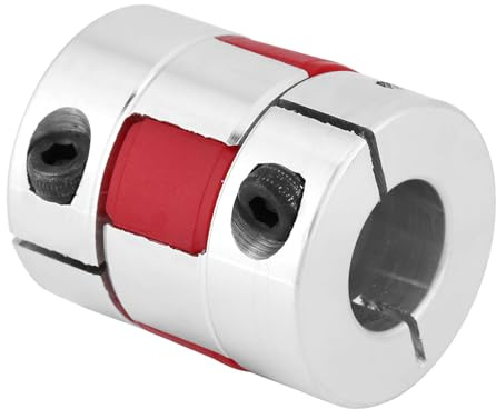 LiebeWH Plum-Wellenkupplung aus Aluminiumlegierung, Hohe Festigkeit, Keine Schmierung, Vibrationsdämpfung für Pumpen und Kompressoren (12mm-12mm)