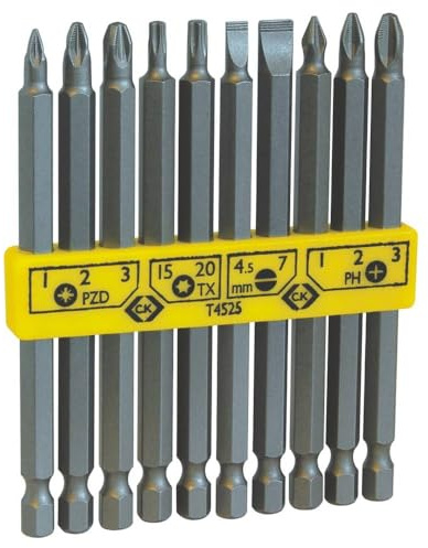 C.K T4525 Screwdriver Bit Clip Set