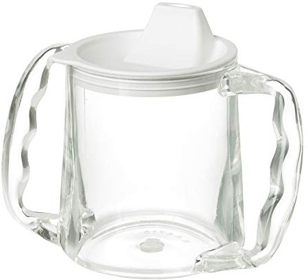 Homecraft Caring Mug, Large Spout Opening, Non-Retail Packed, Two-Handled Mug for Easy, Mess-Free Drinking, Cup with Easy to Grip Contoured Handles for Users with Limited Grip Strength or Disabilities