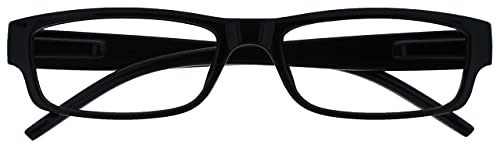 OPULIZE Negro Corto De Vista Gafas Distancia Miopía Hombres Mujeres Ligero Cómodo M32-1 -1,50