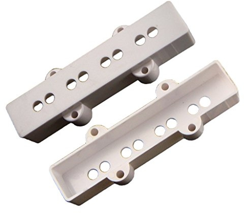 Almencla 2 STK. Gitarre Bridge und Hals Pickup Cover Humbucker Tonabnehmer Kappe für 5 String JB Style Bass