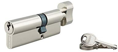 THIRARD - Cylindre à bouton 30 x 50 mm nickelé 3 clés