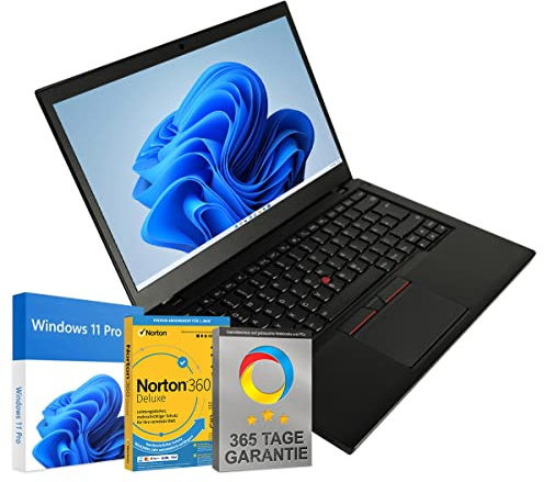 Lenovo ThinkPad T450s 14 Zoll Full HD Laptop Intel Core i5-5300U@ bis zu 2,9 GHz 8 GB 256 GB SSD mit Windows 11 Pro & GRATIS Antiviren-Software inkl. 365 Tage Garantie (Generalüberholt)