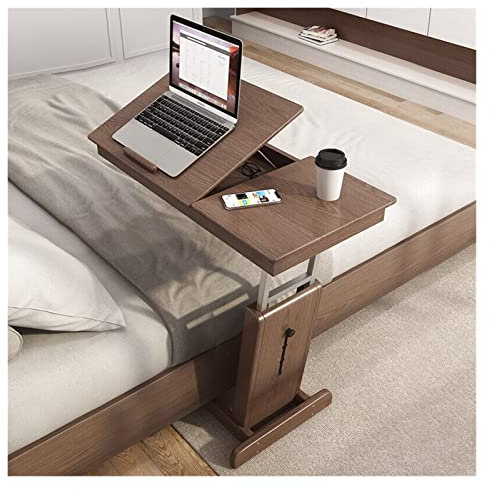 KIZQYN Laptop-Tisch Computertisch Nachttisch Laptop Schreibtisch Kleiner Wohnung Schlafzimmer faltbar fauler Bett Schreibtisch Arbeitstisch für das Heimbüro