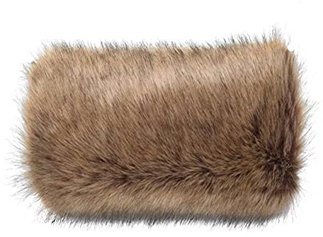 SlenyuBridal Women's Faux Fur Hand Muffs Winter Bridal Cold Arm Warmers Racoon