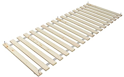 BDW Holztech Rollrost 350 kg - Hochwertiger extra starker Lattenrost aus heimischen Wäldern - Rolllattenrost unbehandelt für Ihren gesunden Schlaf (80x200)