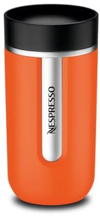 Nespresso Travel Mug Mandarin Orange Thermobecher, Isolierbecher, Auslaufsicher, Medium 400ml