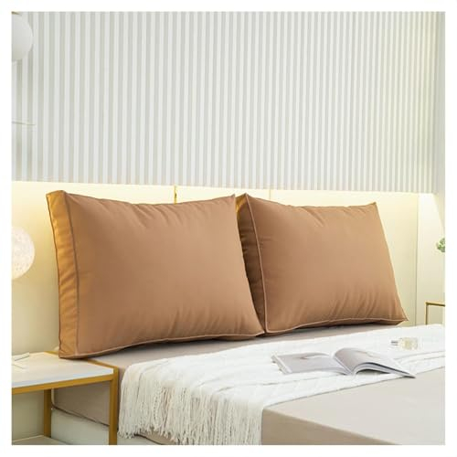 Lesekissen für Bett und Sofa Lehnenkissen 60/70/80/90cm Bett Kopfteil Kissen Weich Bequemes Kopfteilkissen Rückenkissen Lendenwirbel-/Rückenstützkissen Outdoor Bank Lumbarkissen(A6,90x50cm/35x19in(1pc