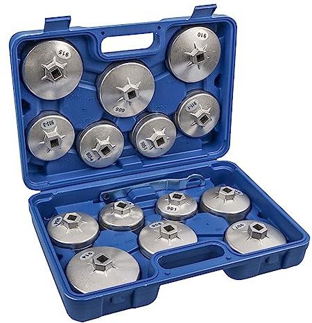 Llave de filtro de aceite para tapa de coche, herramienta de extracción de rejilla de metal, llave de filtro de máquina