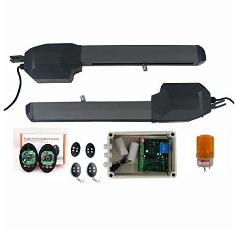 Motori per Cancelli, Attuatore lineare elettrico 500 kg Motore di apertura automatica del cancello a battente for la sicurezza domestica/Fattoria/Garage/Affari(Kit 3)