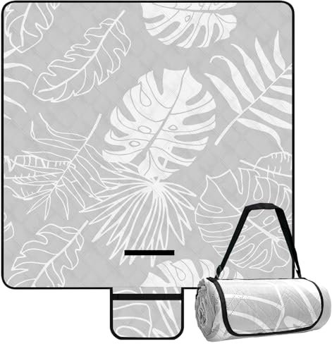 Picknickdecke Wasserdicht 200x200 cm, Waschbare, Faltbar Für 4-6 Personen, Groß für Camping, Strand und Park