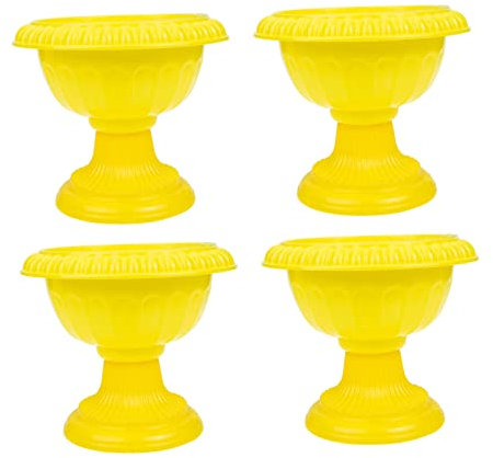 HIAKDOFT 4pezzi Vasi Da in Plastica Piedistallo Vasi Da Per d in Europeo Per Balconi e