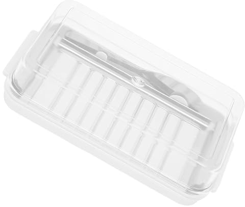 TingHaoO Stainless Steel Butter Cutter And Cheese Storage Box With Transparents Covers Easy To Use Butter Slicer With Container Refrigerator Storage Container