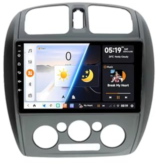 Autorradio Android 14 de 9 para Mazda 323 BJ (2000-2003) - Navegación GPS 2 DIN, Bluetooth, Pantalla táctil, Control por Voz, CarPlay, Wi-Fi, USB, Control en el Volante (D7 2G+32G)