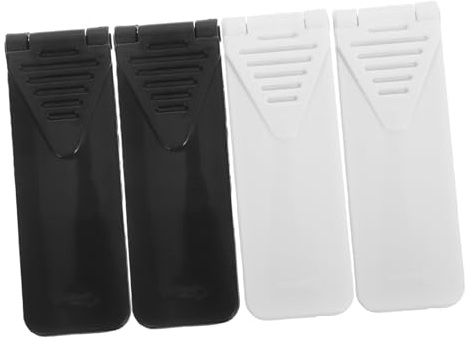 Quitapelusas Portátil para Ropa Plegable Plástico Blanco y Negro 4 Piezas | Pelo de Mascotas y Pelusa, Uso en Viaje Casa, Formato Ligero, Limpieza Rápida