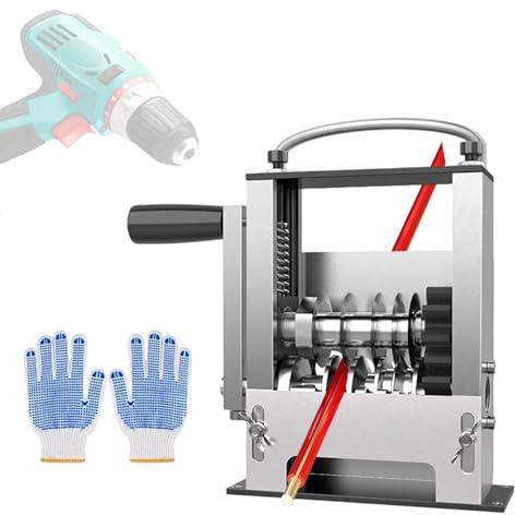 Agrdeed Máquina pelacables con 6 canales y 5 cuchillas, pelacables profesional para 3-17 mm, modo dual manual/eléctrico, pelador de cables para cables de cobre/aluminio