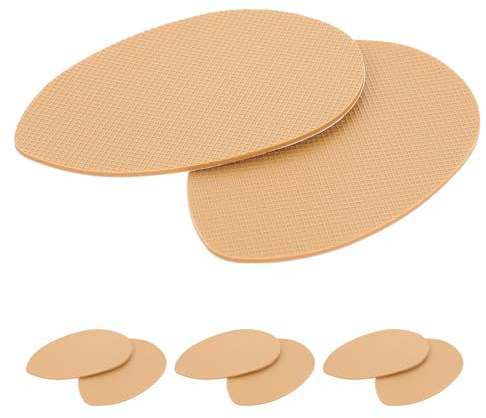 GALPADA 4paia Cuscinetti in Silicone per Scarpe Cuscinetti Antiscivolo per Protezione della Suola Inserti in Silicone per Migliorare la Presa su Varie Superfici Ridurre Rumore e Aumentare