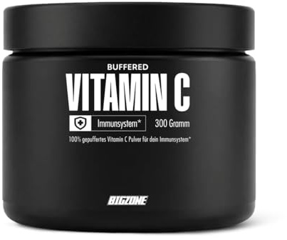 Big Zone Buffered Vitamin C Pulver | Hochdosiert & gut verträglich, 820mg Vitamin C je Gramm | 300g Pulver