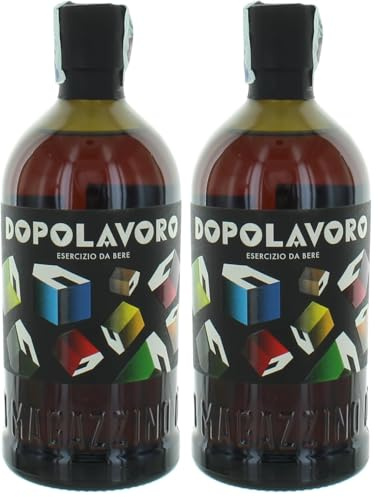 Dopolavoro, Amaro alle Erbe, 500 ml, Amaro con Note Agrumate e Speziate, Ideale Liscio o con Soda o Tonica, da Infusi di Estratti di Erbe e Scorze di Agrumi Calabresi, Idea Regalo, 18% Vol.