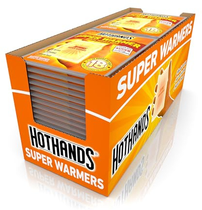 HotHands Body & Hand supervärmare – långvariga säkra naturliga luktfria luftaktiverade värmare – upp till 18 timmars värme – 40 individuella värmare