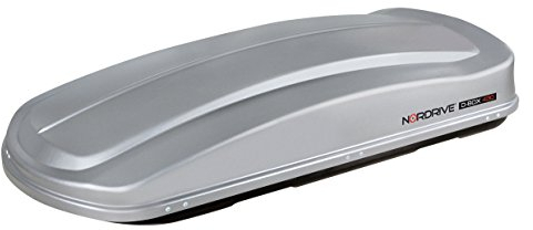 Cofre de techo para coche, 430 L, 190 x 78 x 37 cm Grigio Goffrato