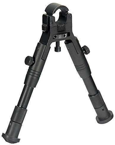 UTG New Gen Reinforced Clamp-on Bipod, Cent Ht 6.2'-6.7', Einheitsgröße, Schwarz
