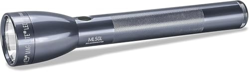 Maglite ML50L LED 3-Cell c Flashlight in Display Box, Gray