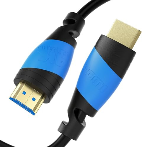JAMEGA - 1m HDMI-Kabel 2.0 a/b - High Speed mit Ethernet - Ultra HD 4K 60Hz 4:4:4 HDR HDCP ARC 2160p CEC 3D 1080p Full HD Dolby Vision 18GBit s