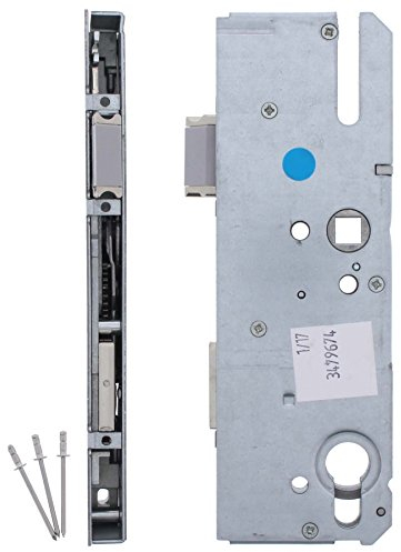 KFV Reparaturschloss Hauptschloss + ToniTec Montageanleitung, Renovierungsschloss für Mehrfachverriegelung Schlosskasten 10mm Nuss, Dornmaß: 55 mm, Entfernung: 92 mm