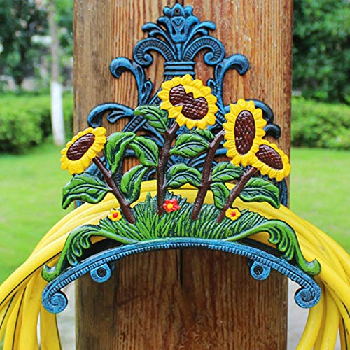 VOCD Gartenschlauchhalter aus Gusseisen Gartenschlauch Halterung Schlauchhalter Wand, zum Aufhängen, zur Wandmontage,Wandhalter für Gartenschlauch Wasserschläuche