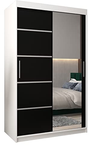 ABIKSMEBLE Armoire Porte coulissante Miroir Verona 2 - Dressing Chambre Adulte - Penderie Vetement Dressing - Garde Robe - Placard Chambre - Armoire 2 Portes - Closet