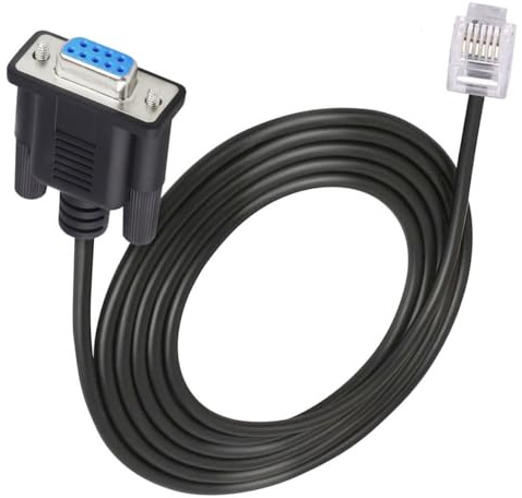 HTGuoji DB9 auf RJ11 RJ12 6P6C LAN Netzwerk Serielles Steuerkabel für Leadshine Stepper Drive Servomotor DM432C DM442 DM556 DM856 3DM683 AM882 DM1182 2 Meter (6P6C)