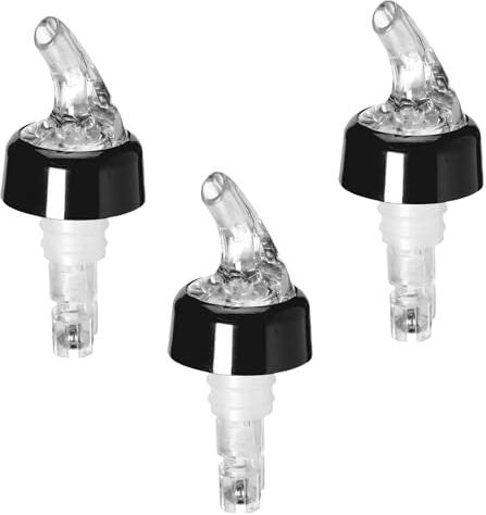 Set de 3 Vertedores Medidores Para Botellas, Medidor de Vino Transparente de 30 Ml, Vertedor Automático de Botellas de Vino, Boquilla Dispensadora Automática de Bebidas